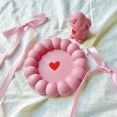 ジェスモナイト ハンドメイド バブルトレー ポコポコ うさぎ オブジェ