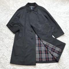 美品 バーバリー トレンチコート ライナー ロング丈 メガチェック 38 黒 BURBERRY - 美品 バーバリー トレンチコート ライナー ロング丈