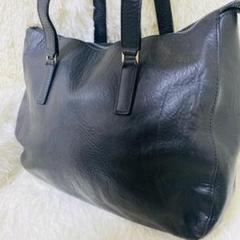 極美品✨HIROFU ヒロフ クラッシカ　レザートートバッグ　シボ革　ブラック HIROFU（ヒロフ）の「◇【クラッシカ】レザートートバッグ L 本