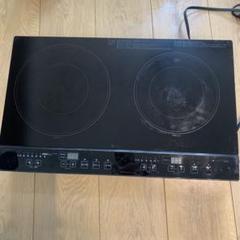 Bubu　ニトリ 2口IH クッキングヒーターデューWH NTW1400 1329.ニトリ 2口卓上IHクッキングヒーター 白 NTW1400 デューWH