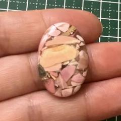 ハンドメイド素材　ルース ピンクオパール
