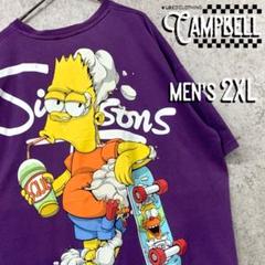 【レア2XL☆EU輸入】ザ・シンプソンズ キャラクターTシャツ パープル