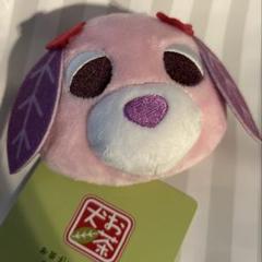 お茶犬　マスコットバッジ　ハナ　ぬいば　マスコット　バッチ