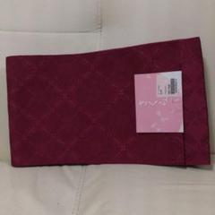 半幅帯　ひとえ仕立て　★燕脂　さくら紋様★