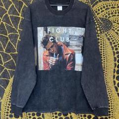 Fight Club レトロ 個性的 メンズ リプリント ロンT ウォッシュ加工