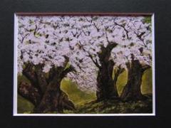 守屋多々志、生まれ故郷（スビアコ）、希少な額装用画集より、美品、新品額装付 荒井慧、【さくら】、希少な額装用画集より、美品、新品額装付