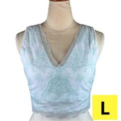 美楽っく 和装ブラジャー Lサイズ ペパーミント 9083 レース き楽っく