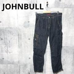 JOHNBULL ジョンブル メンズ リネンシングルカーゴパンツ M ブラック