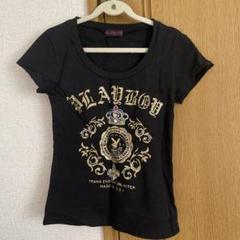 新品未使用♡PLAYBOY プレイボーイ ビーズ付きTシャツ ブラック 黒 レアのサムネイル