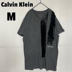 ♥Calvin Klein♥ カルバンクライン (M) Vネック Tシャツ ロゴ