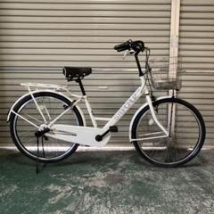 シティ車　MOLLIS モーリス　ホワイト　26インチ　変速付き シティ車MOLLIS モーリスホワイト26インチ変速付き