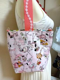 ロラライハリス♡ラベンダーピンクベルベット♡刺繍のワンハンドル肩掛け巾着バッグ♡ ロラライハリス♡ラベンダーピンクベルベット♡刺繍の肩掛けワン