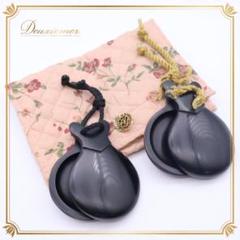 Castanuelas del Sur フラメンコ　パリージョ　カスタネット フラメンコ パリージョ カスタネット CASTANUELAS DEL SUR 黒