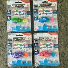 ロボフィッシュ 4色 ピンク 紫 ブルー グリーン 魚 泳ぐ 光る おもちゃ
