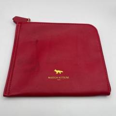 メゾンキツネ　ポーチ　小物入れ　MAISON KITSUNE 赤　レッド JAL