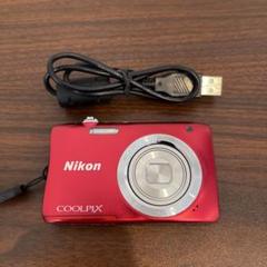3981 Nikon COOLPIX S2900 レッド デジカメ - メルカリ