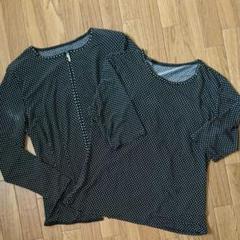 レディース トップス Tシャツ M~L ドット まとめ売り ランニング ジム 黒