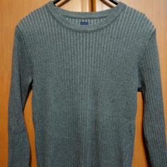 Gap グレー リブ編み セーター Mのサムネイル