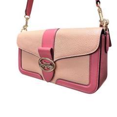 極美品COACH コーチ シグネチャー ショルダーバッグ C8607ピンク系