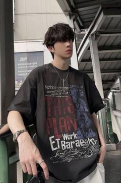 ORUN レトロプリントTシャツ