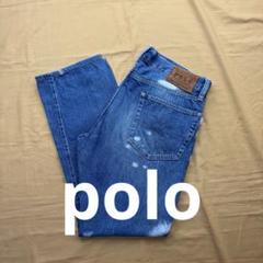 polo ralph lauren デニム　ダメージ　グランジ　ボロ　科学系