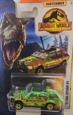 マッチボックス ジュラシックワールド 93 FORD EXPLORER4 Jurassic World 93 FORD EXPLORER #4 Matchbox Jurassic Park