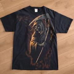 FRUIT OF THE LOOM スカル/死神TEE/半袖/古着/L
