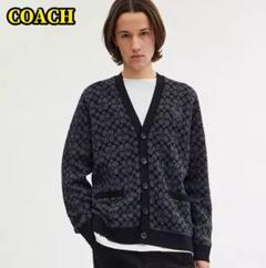 現行 完売品 COACH カーディガン レキシー シグネチャー 総柄 CN456