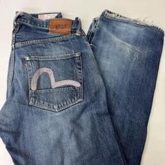 EVISU No.1 SPECIAL 2001 ピンク刺繍 銀ラメセルビッチ EVISU エビスジーンズ No.1 SPECAL Lot.2001 希少ピンク刺繍