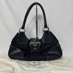 PRADA moon leather shoulder bag