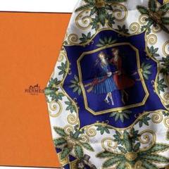 HERMES ⭐️Joies d' Hiver カレ90 透かし風プリント