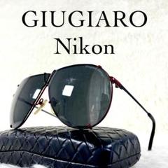 80年代　GIUGIARO Nikon　ビンテージサングラス　ブラックレンズ