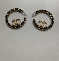 最終お値下げ CHANEL ピアス フープピアス 両面クリスタル 正規品 レア org.jpg