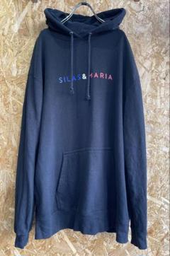 【裏原系】サイラスアンドマリア SILAS パーカー【当時物】 SILAS - 90's SILAS サイラス XL ネイビー パーカー フーディー