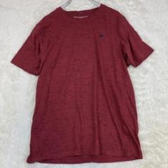 ワンポイント ロゴ 半袖Ｔシャツ 赤 朱色 Ｍ 海外古着 32-63