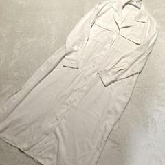 UNIQLO オフホワイト シャツワンピース 長袖【S】