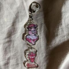 月足天音　パフェ　キーリング　キーホルダー　FRUITS ZIPPER