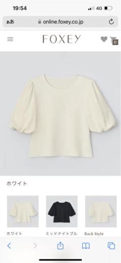 6.8万✨未使用 フォクシー ブラウス シルク混 刺繍 23年