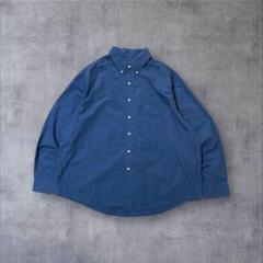 【PURITAN】プリュータンUSA古着アメカジ無地長袖シャツBDブルーUS輸入
