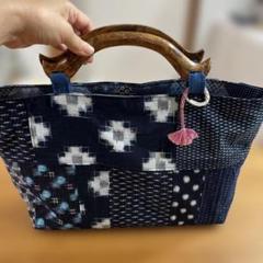 新品　絣　パッチワーク　刺し子バック　さらに値下げ 新品 絣 パッチワーク 刺し子バック さらに値下げ - メルカリ