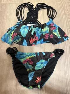 和様　【美品】RESPIRO　水着　ビキニ　パレオなし　2点セット　パープル fuwafuwari_miz50-a