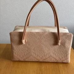 美品 人気の お洒落な 利休バッグ （正絹）Ｚ187 利休バッグ R_1041 / apricot orange | Day After Day