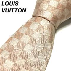 ✨未使用箱付き✨ルイヴィトン　モノグラム　ダミエ　ミックス　ネクタイ 極美品】LOUIS VUITTON ルイヴィトン ネクタイ 茶色 ダミエ柄
