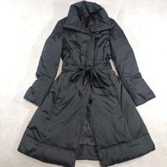 自由区　ダウンコート　38 女優襟　Aライン　グレー　美品　ショールカラー ブラッシュドマルチポリ ロング ダウンコート / J.PRESS LADIES