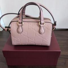 GUCCI GGモノグラム ショルダーバッグ ベージュ/ピンク グッチ ショルダーバッグ レディース GUCCI GG/B ピンクベージュ
