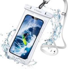 水遊びに必携✨スマホ防水ケース TORRAS ホワイト 曇りづらい プール 海