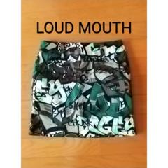 美品♪LOUDMOUTH★グラフィティデザインスカートカモフラ柄レディース
