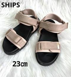 【SHIPS】シップス　厚底スポーツサンダル23㎝ アジャストダブルベルト
