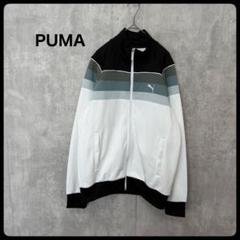 # PUMA プーマ トラックジャケット ジャージ L ワンポイント 刺繍ロゴ