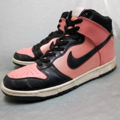ナイキ ダンク ハイ nike dunk hi スニーカー ピンク 黒 エナメル